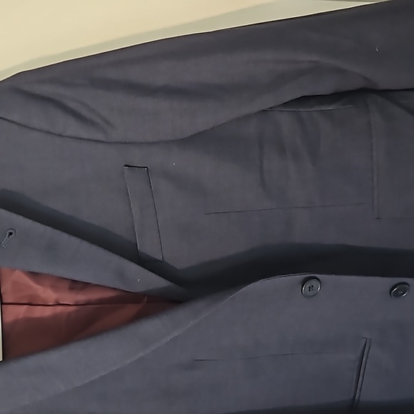 Boys size 14 Joseph Abboud suit jacket, navy blue - Picture 3 of 7